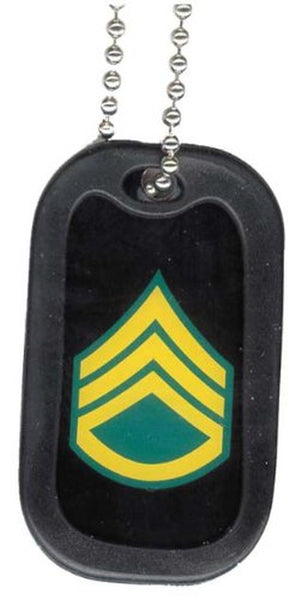 United States Army Officer Rank Staff Sergeant Logo Symbols - Military Dog Ta...