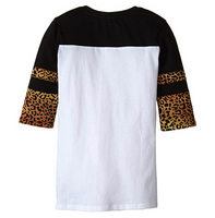 Trukfit Big Girls' Printed Sleeve Raglan Tee, White, Large 12/14