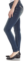 WallFlower Juniors Cozy Skinny Jeans in Katy Blue Size: 0