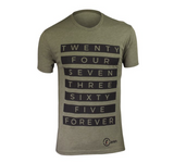 Faren Sports All Day Tee Military Green 24/7/365