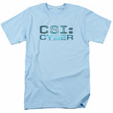 Trevco - Men's CSI Cyber Logo - Light Blue - Adult T-Shirt - Medium