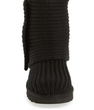UGG Women's Classic Cardy Knit Sheepskin Boost Black US 5/UK 3.5/EU 36