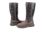 Ugg Australia W Brooks Tall Brown Leather Sheepskin Boot Size 8 Damaged Box