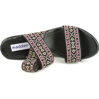 Madden Girl Sabel Canvas Wedge Sandal 9 US New In Box