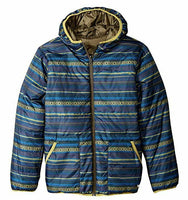 White Sierra Boys Zephyr Reversible Jacket, Dark Sage, Large