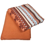 2 Pc Santa Fe Throw Fleece Blanket Set Gold Coast Southwest Decor Bedding Covers