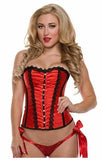Starline Women's Rouched Front Corset, Red, X-Large