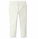 French Toast - Girls' Pull On Twill Pant - Egret - Size 2T