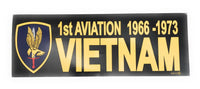 U.S. Army 1st Aviation Brigade Vietnam War 1966-1973 Sticker Decal, 9" x 3"