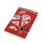 Uxcell Faux Leather UK Flag Pattern London Passport Holder Protector, Red