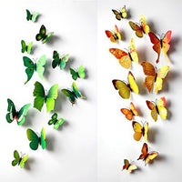 OPCC 3D Butterfly 12PCS for Green and 12 PCS For Yellow Stickers Making Stick...