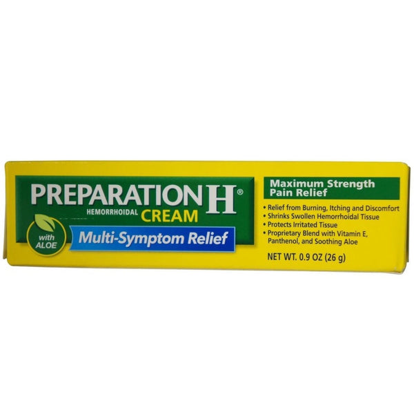 Preparation H Hemorrhoidal Cream Multi-Symptom Relief With Aloe 0.9 Oz
