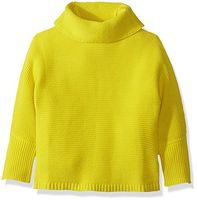 Crazy 8 - Girls' Chunky Knit Turtleneck Sweater - Super Lemon - 18-24 Months