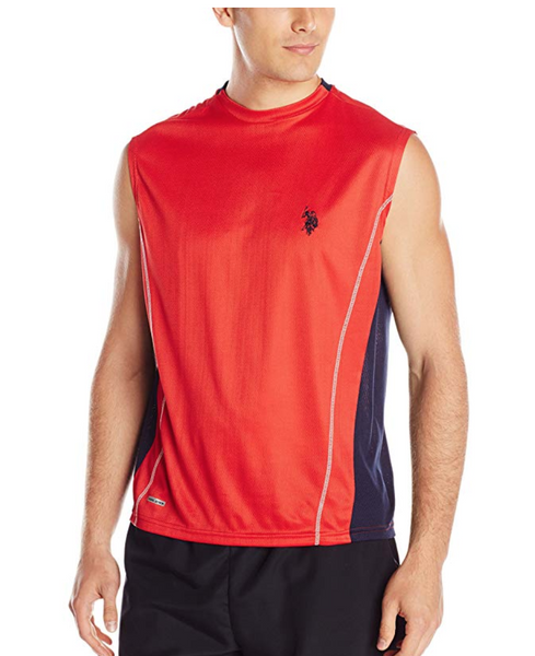 U.S. Polo Assn. Men's Muscle T-Shirt, Engine Red, Medium