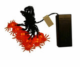 UltraLED Battery Operated Spider Cap Twinkle Light String, Orange, 3.5-Feet