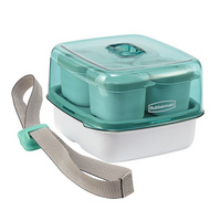 Rubbermaid Fasten + Go Sandwich Kit, Lunch Containers, Sea Foam Green
