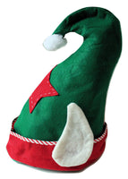Santa's Christmas Helper Costume Green Elf Hat Pointy Ears 13"