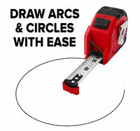 QUICKDRAW PRO Easy-Read Self Marking 25' Foot Tape Measure w/Built in Pencil