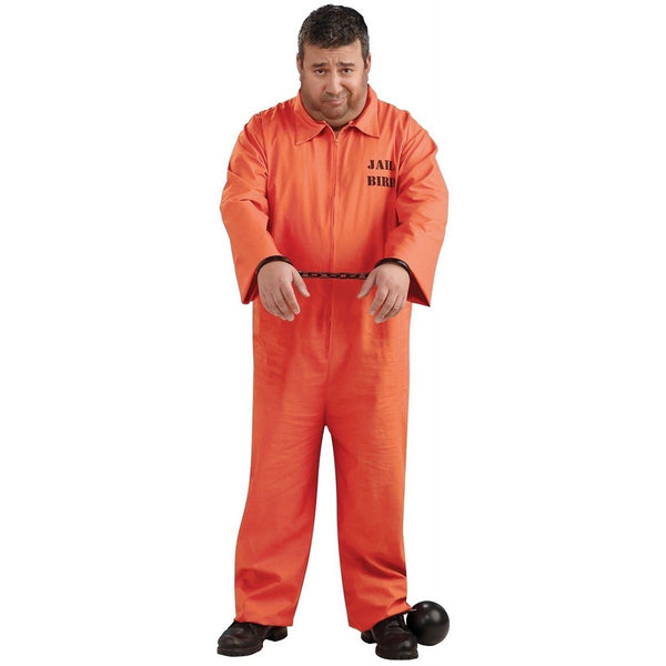 Orange Prisoner Jumpsuit Plus Size Adult Costume - Plus Size