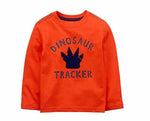 Crazy 8 Boys' Toddler Li'l Long-Sleeve Graphic Tee, Dino Tracker, 2T