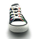 Converse Kid's Chuck Taylor All Star Multi-Color Fray Heel Low-Top Size 1 Youth