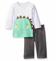 Rene Rofe Baby Boys' 2 Piece Tee and Pant Set, Dino Green, 3-6 Months