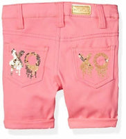 XOXO - Girls' Toddler Stretch Twill Bermuda Short - Pink Cream - Size 2T