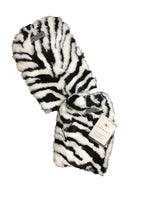 Faux Fur Boot Covers Leg Warmers Boot Sleeves (Zebra)