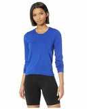 ASICS Women's Tactic Court Long Sleeve Top, Blue, 2X-Small