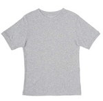 French Toast Boys' Big 2x2 Rib Tee, Heather Gray, L (10/12)