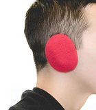 Sprigs Earbags Bandless Ear Warmers/Fleece Earmuffs with Thinsulate - Red, Small