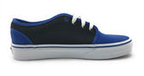VANS 106 Vulcanized Classic Skate Shoes Black Blue Mens 5.5 Womens 7